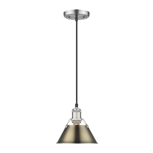 Golden - 3306-S PW-AB - One Light Mini Pendant - Orwell PW - Pewter