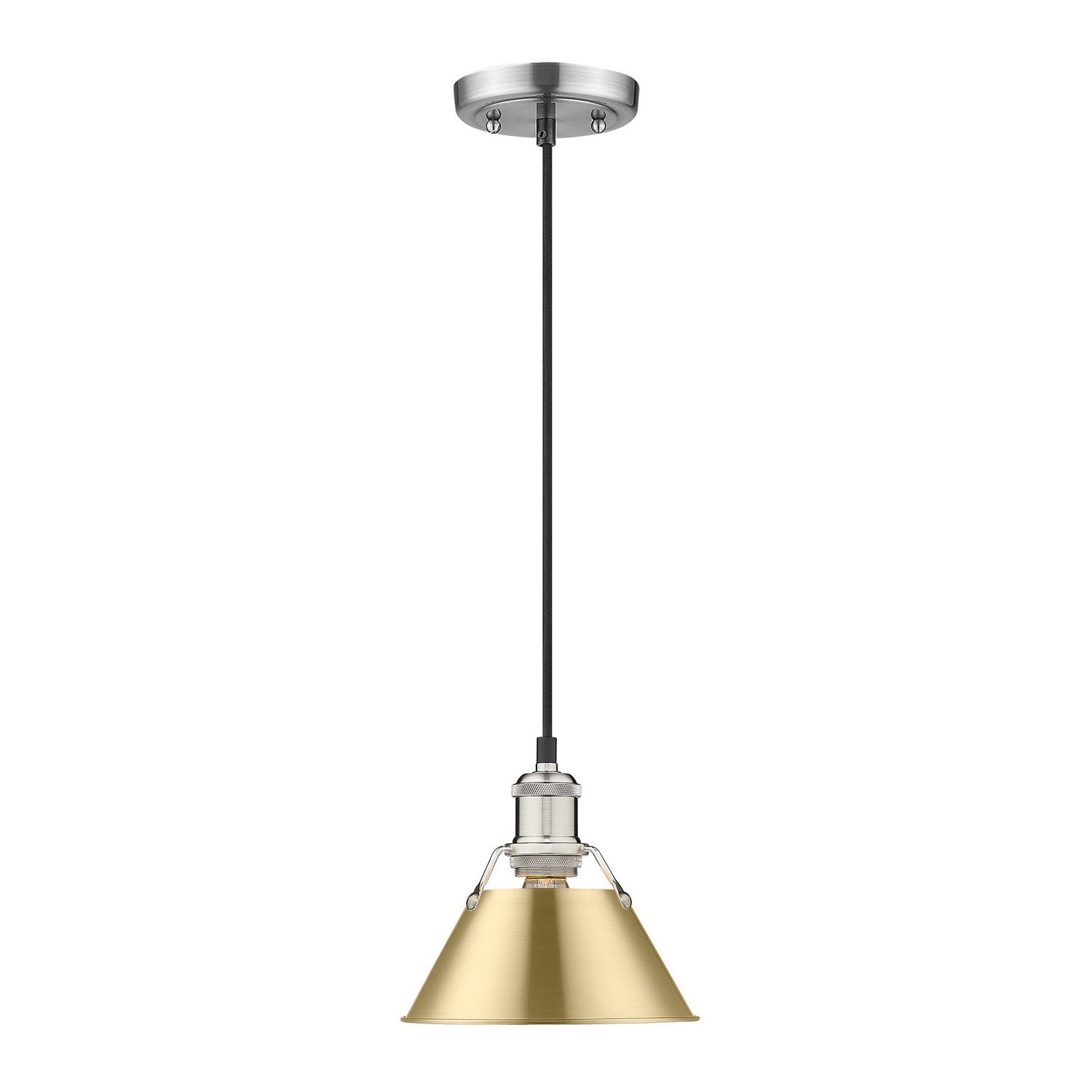 Golden - 3306-S PW-BCB - One Light Mini Pendant - Orwell PW - Pewter