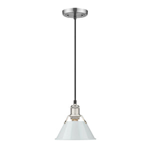 Golden - 3306-S PW-DB - One Light Mini Pendant - Orwell PW - Pewter