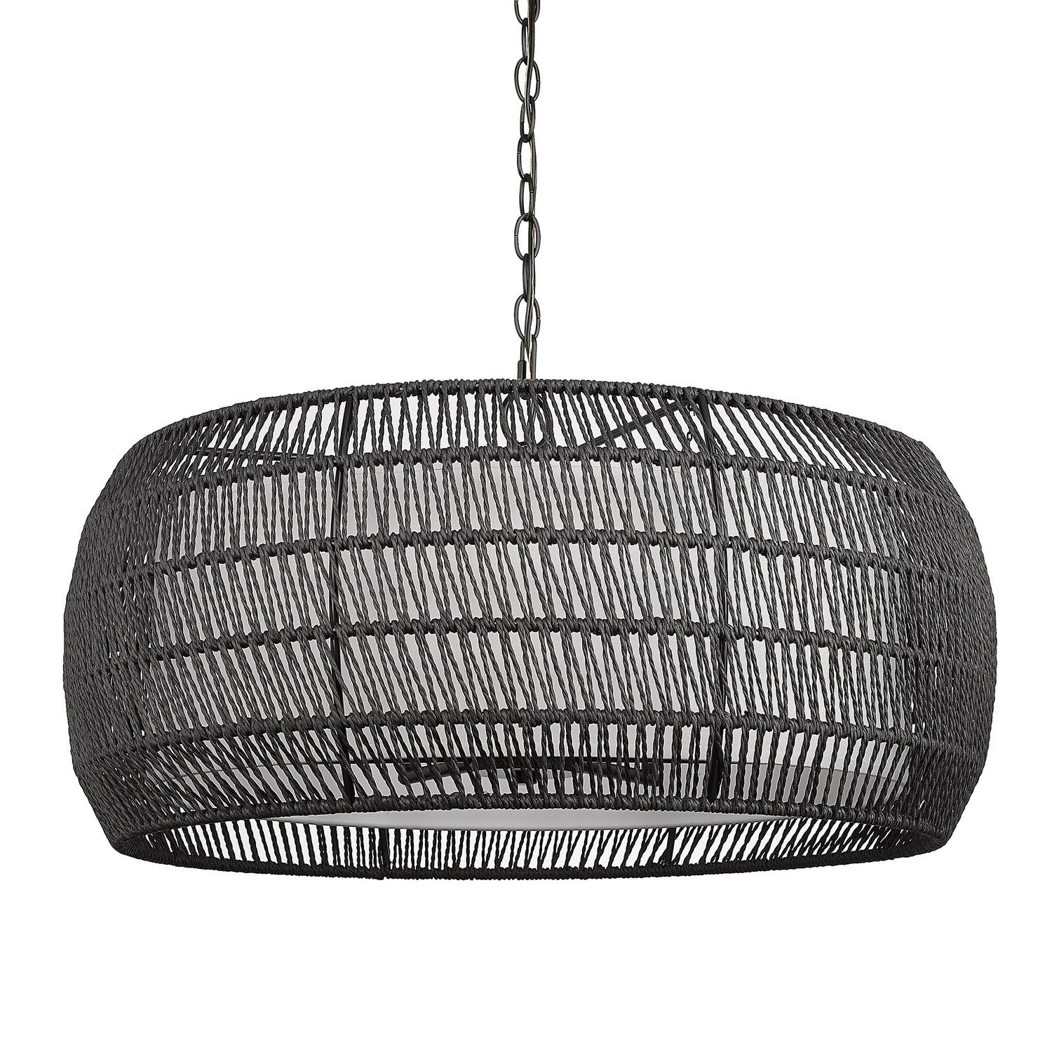 Golden - 6805-6 BLK-MBR - Six Light Chandelier - Everly - Matte Black