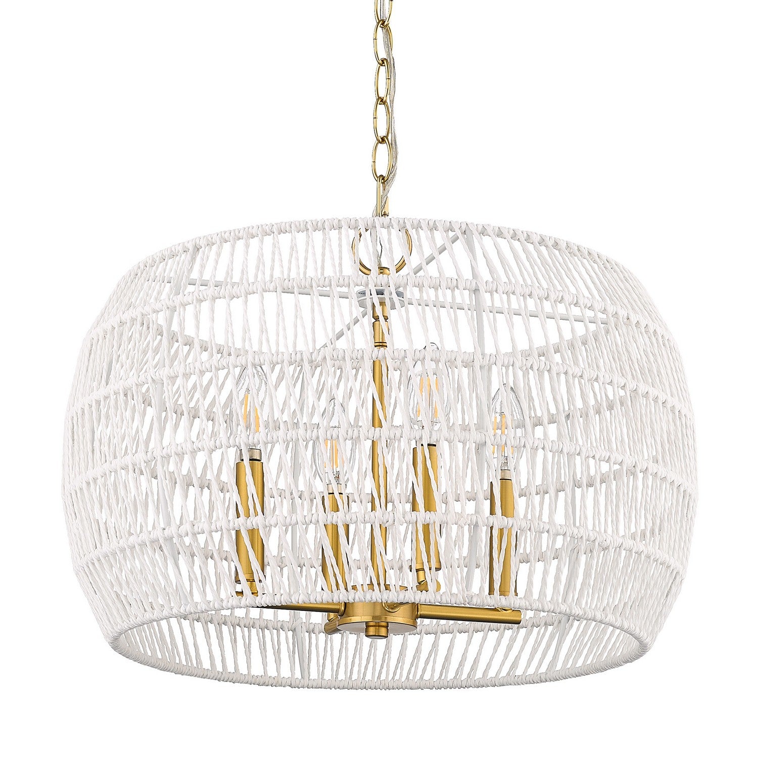 Golden - 6808-4 MBG-WR - Four Light Chandelier - Ellie - Modern Brushed Gold