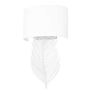 Golden - 6930-WSC WHT-MWS - Two Light Wall Sconce - Cay WHT - Matte White