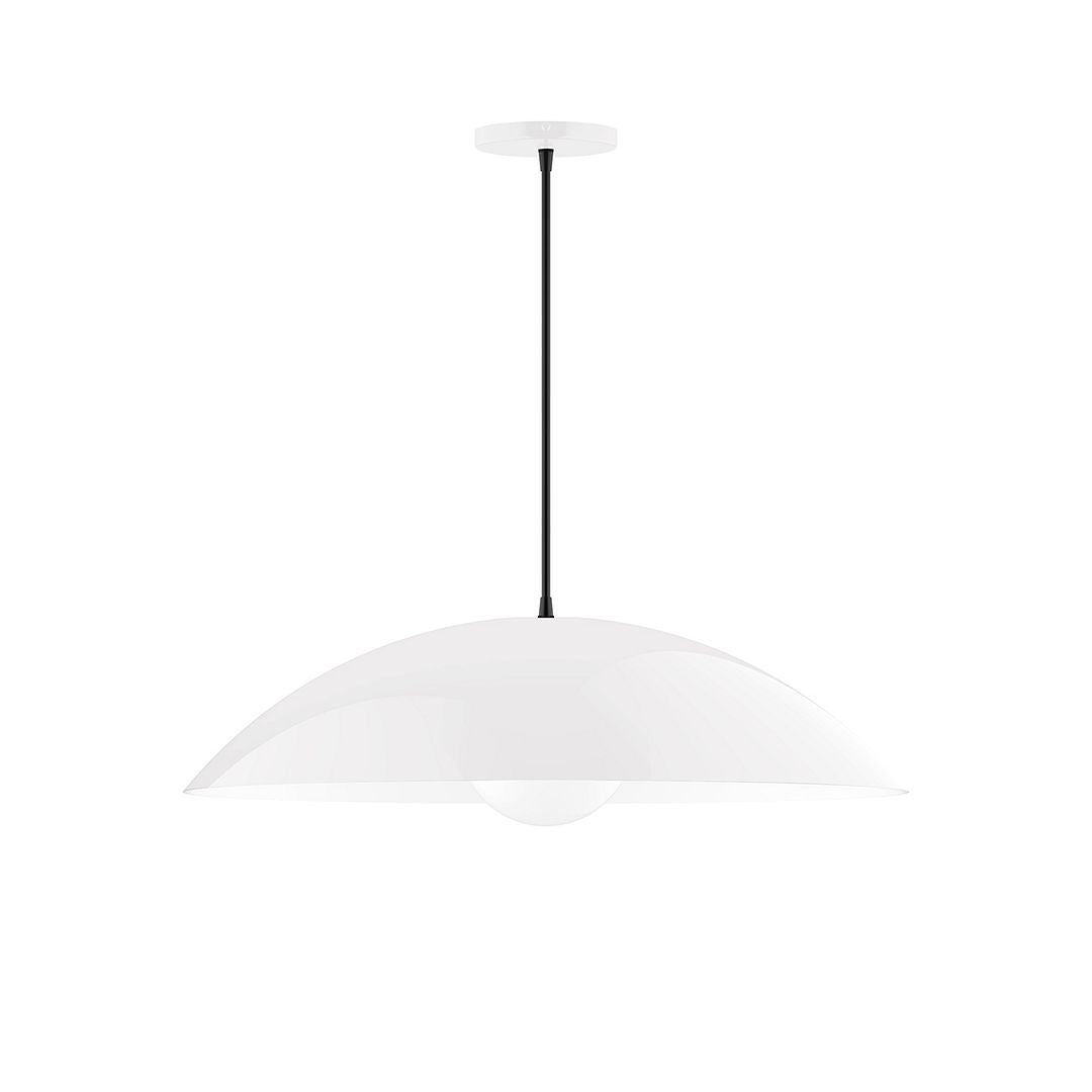 Montclair Light Works - PEB439-G15-44-C16 - One Light Pendant - Axis - White