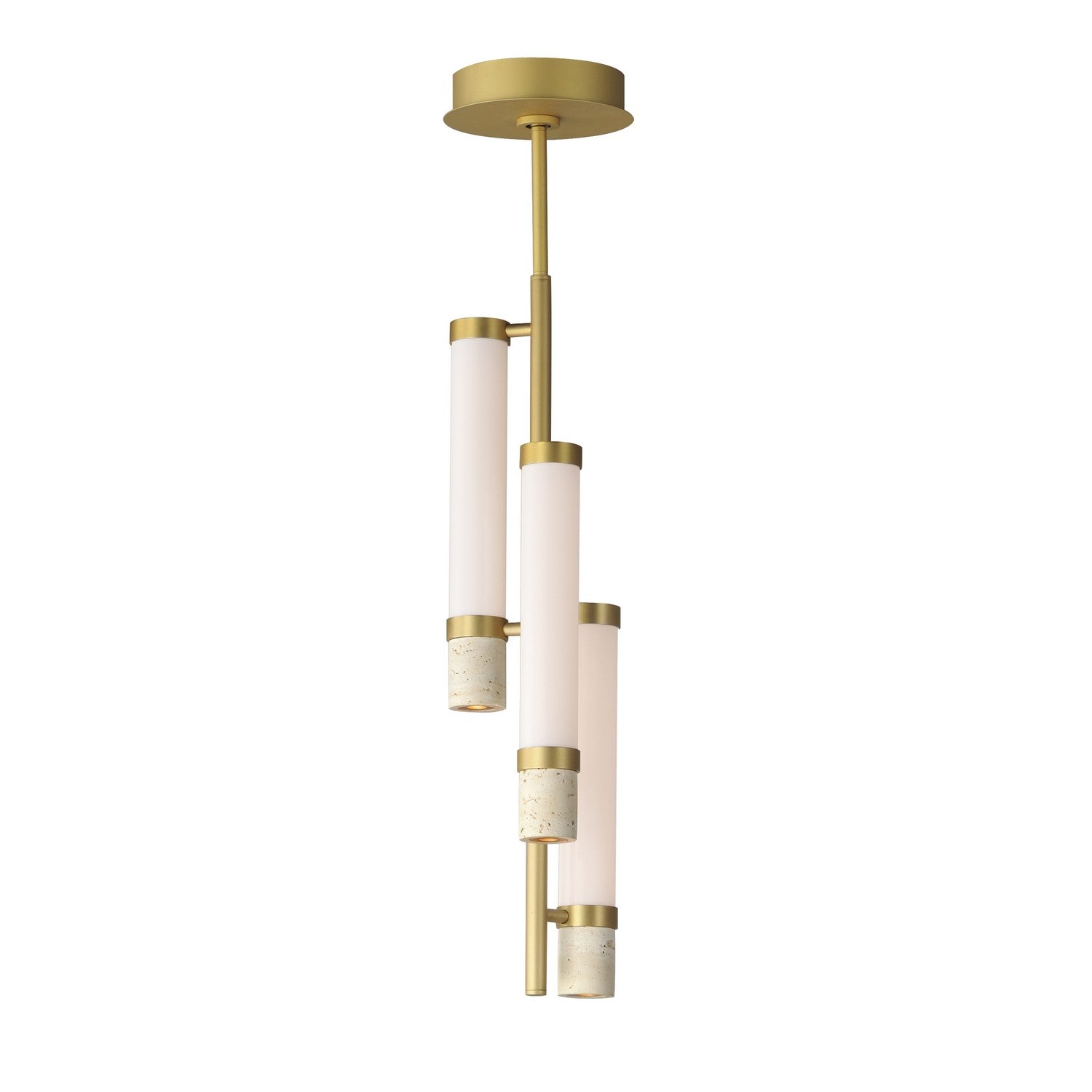 ET2 - E11053-01TVGLD - LED Pendant - Travertine - Travertine / Gold