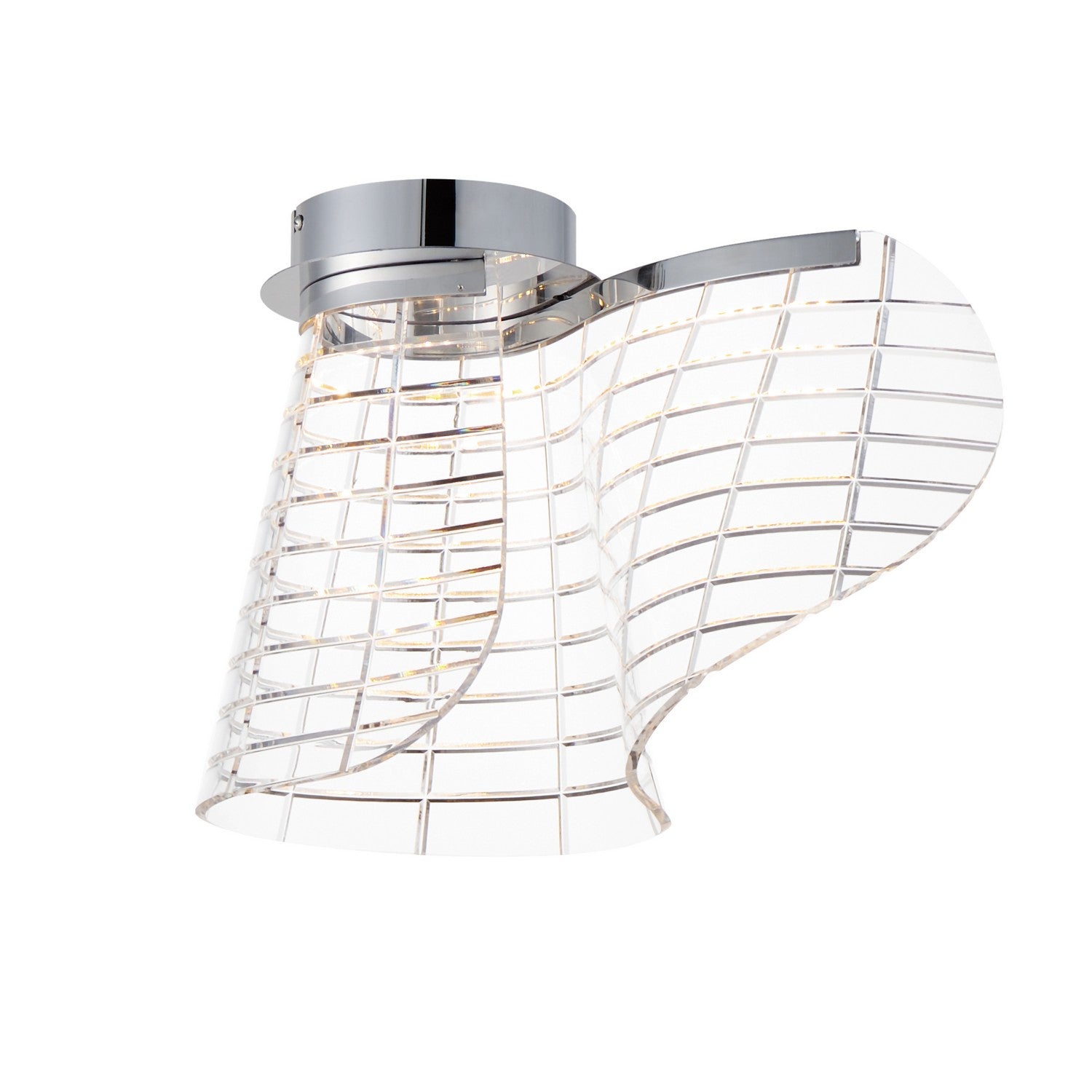 ET2 - E24810-82PC - LED Flush Mount - Tartan - Polished Chrome