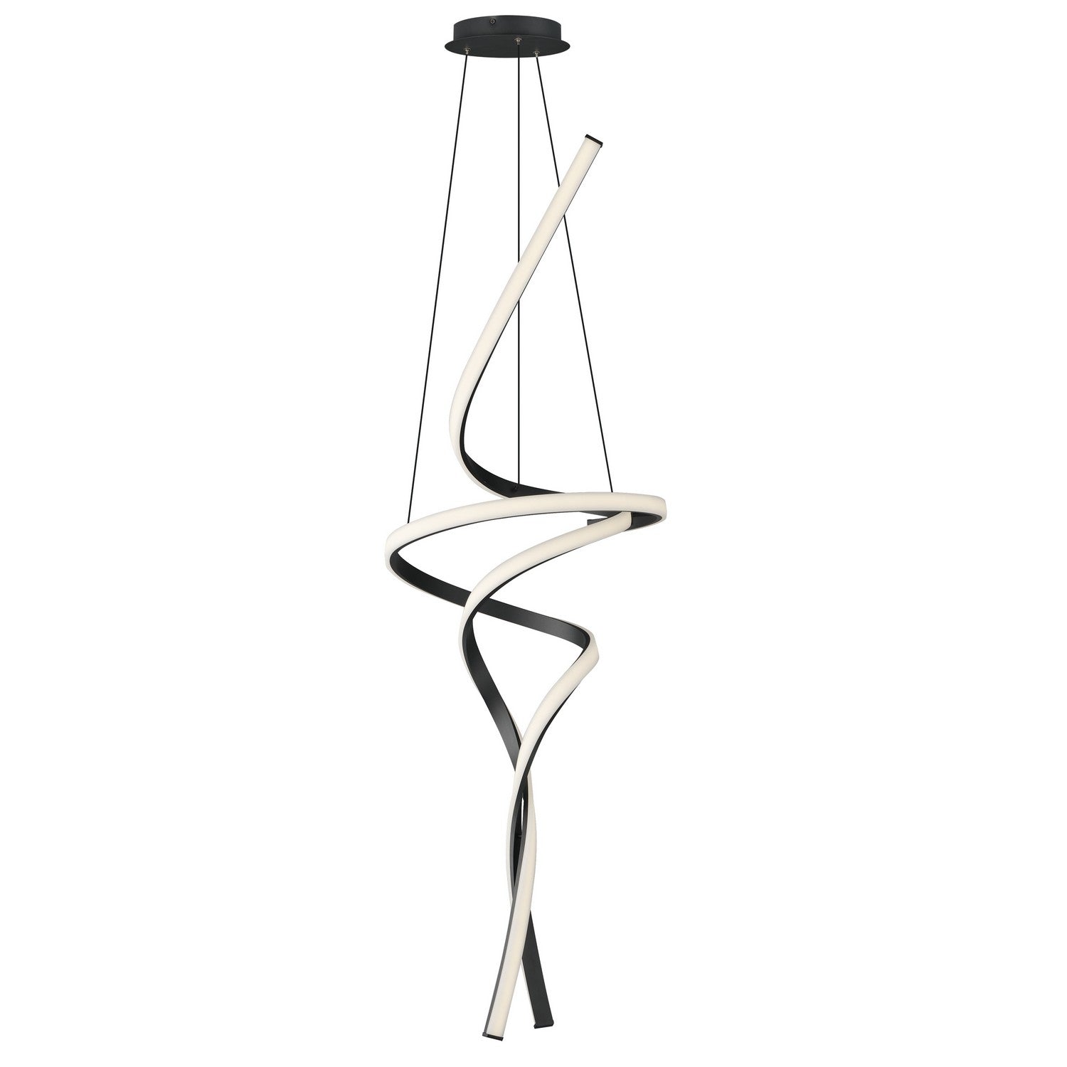 ET2 - E30667-BK - LED Pendant - Serpentine - Black