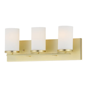 Maxim - 10283SWSBR - Three Light Bath Vanity - Lateral - Satin Brass