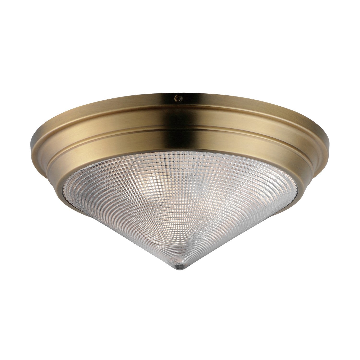 Maxim - 10399PRNAB - Three Light Flush Mount - Hargreaves - Natural Aged Brass