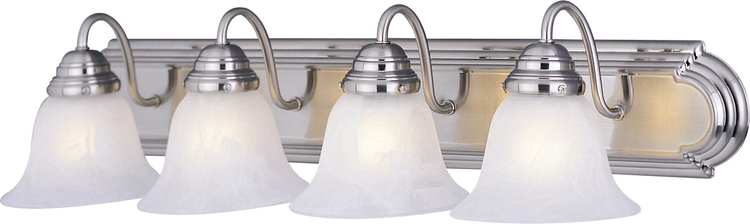 Maxim - 8014MRSN - Four Light Bath Vanity - Essentials - 801x - Satin Nickel