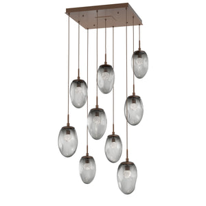 Hammerton Studio - CHB0067-09-BB-FS-C01-L3 - LED Pendant - Meteo - Burnished Bronze