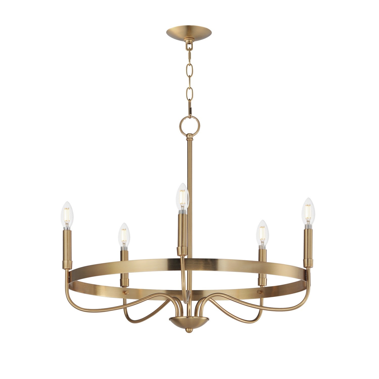 Maxim - 14495HR - Five Light Chandelier - Frankie - Heritage