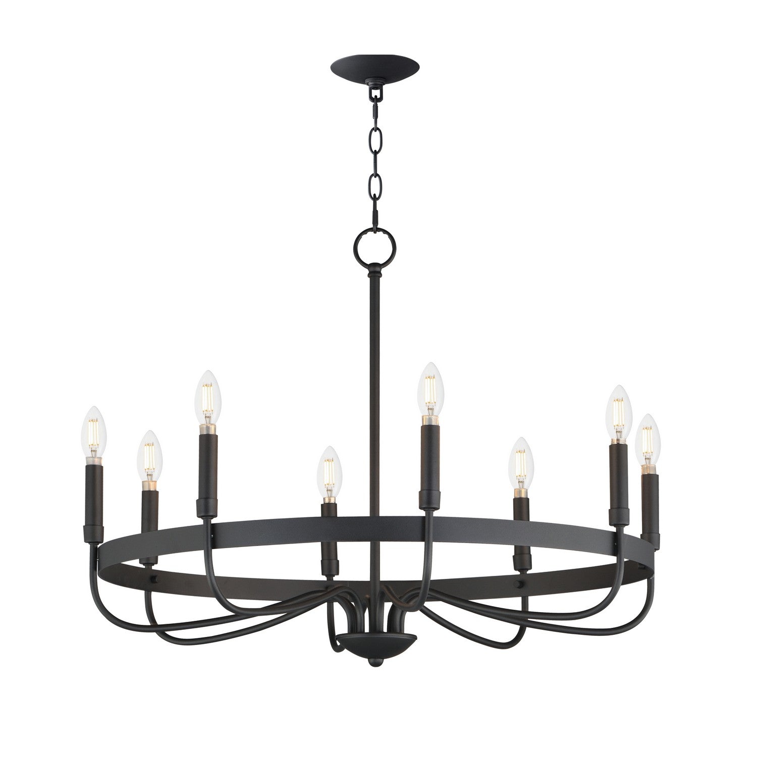 Maxim - 14498BK - Eight Light Chandelier - Frankie - Black