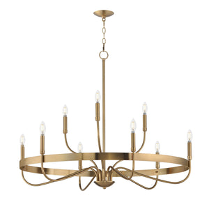 Maxim - 14499HR - Nine Light Chandelier - Frankie - Heritage