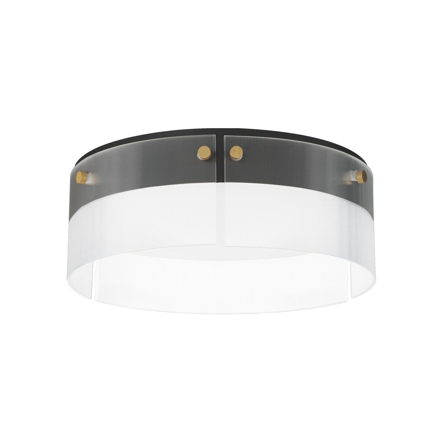 Maxim - 21190CRBKNAB - LED Flush Mount - Spectre - Black / Natural Aged Brass