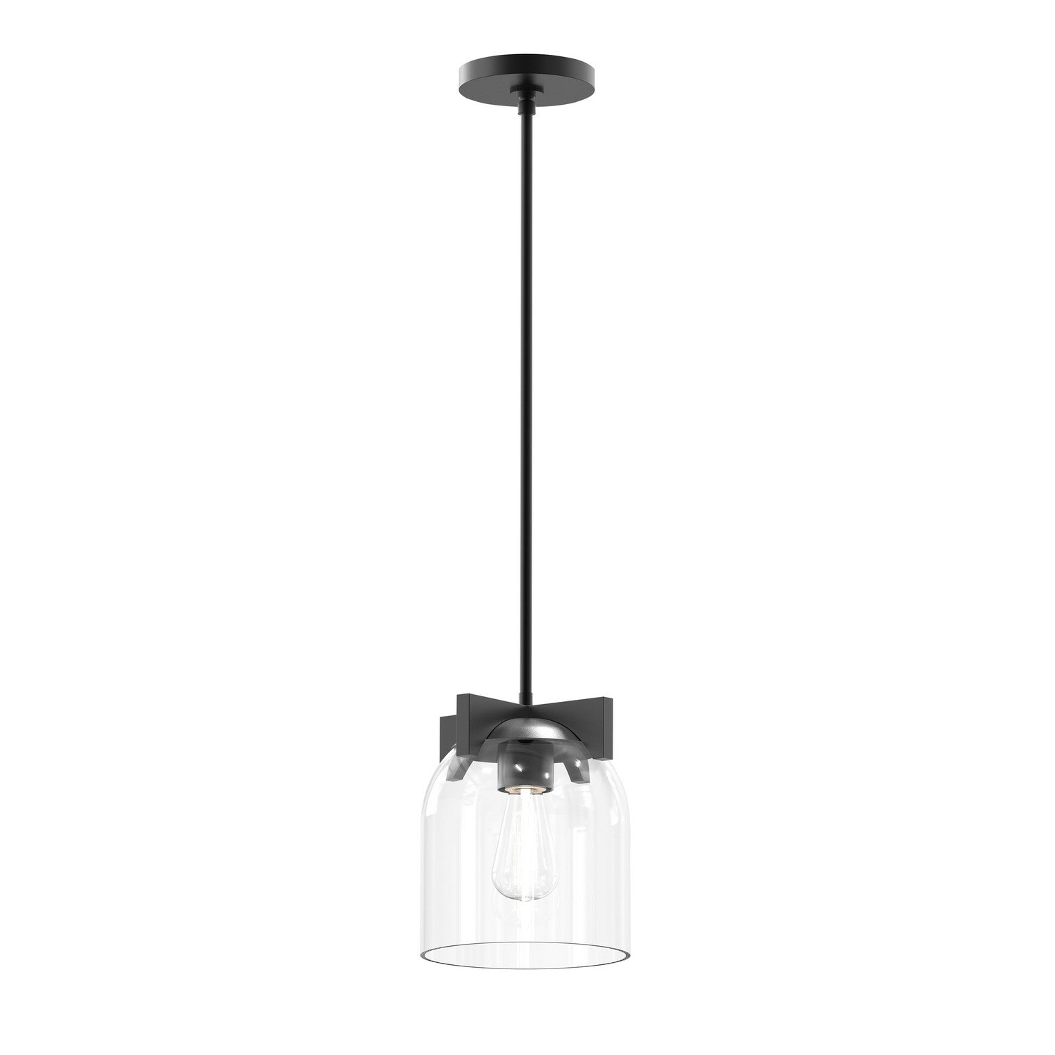 Maxim - 21230CLBK - One Light Pendant - Scoop - Black