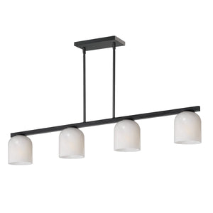 Maxim - 21236MRBK - Four Light Linear Pendant - Scoop - Black