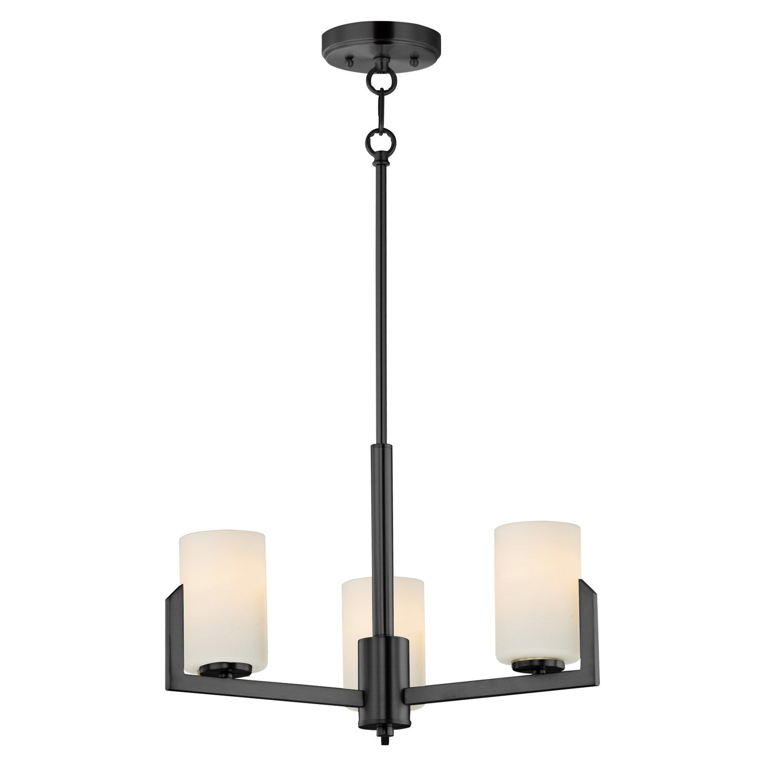 Maxim - 21285SWBK - Three Light Chandelier - Dart - Black