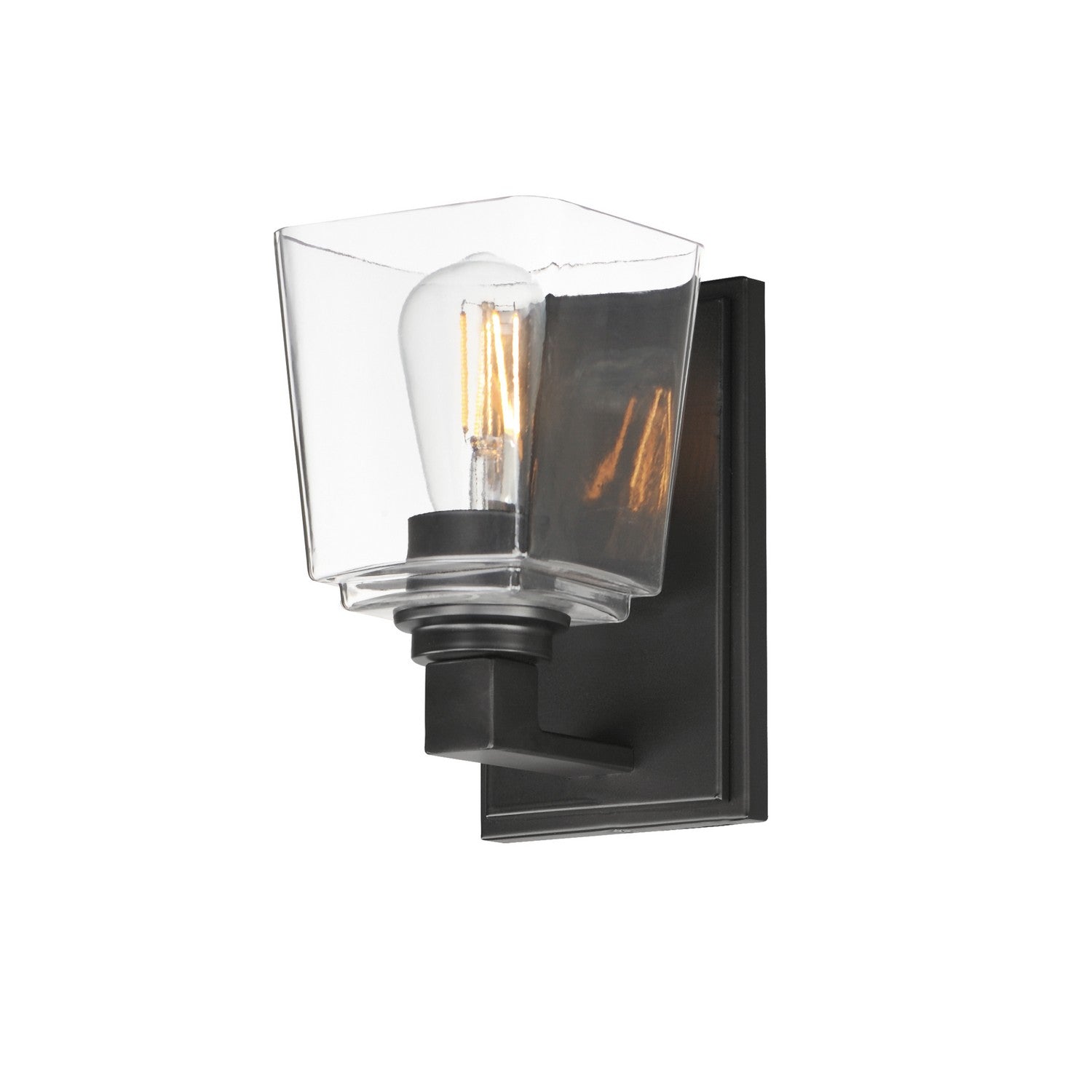 Maxim - 21381CLBK - One Light Wall Sconce - Cubos - Black