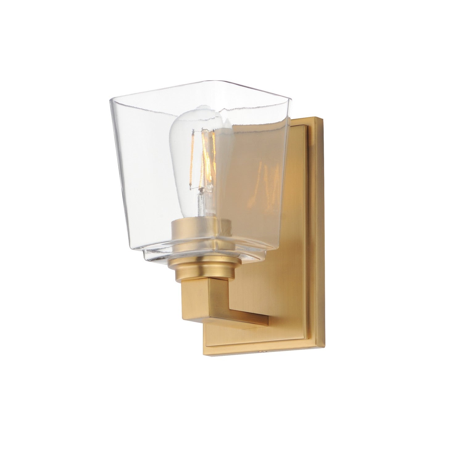 Maxim - 21381CLNAB - One Light Wall Sconce - Cubos - Natural Aged Brass