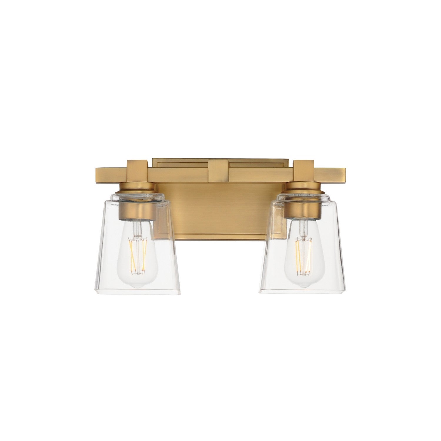 Maxim - 21382CLNAB - Two Light Wall Sconce - Cubos - Natural Aged Brass