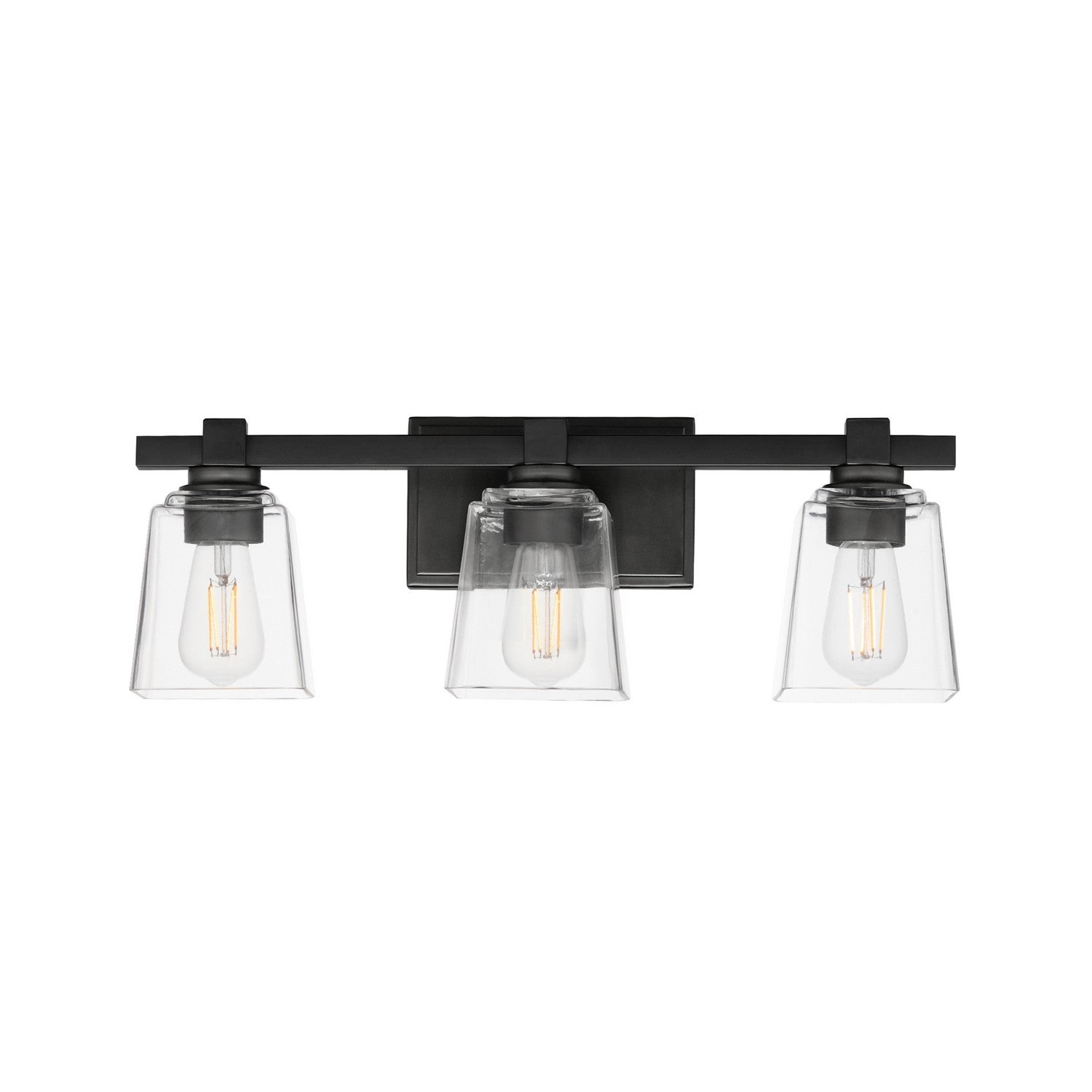 Maxim - 21383CLBK - Three Light Bath Vanity - Cubos - Black