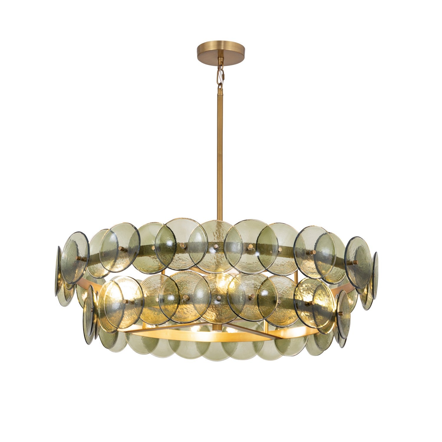 Maxim - 21823GNWBR - Four Light Chandelier - Loren - Weathered Brass