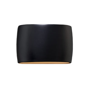 Justice Designs - CER-8899W-CBGD - LED Wall Sconce - Ambiance - Carbon Matte Black with Champagne Gold internal