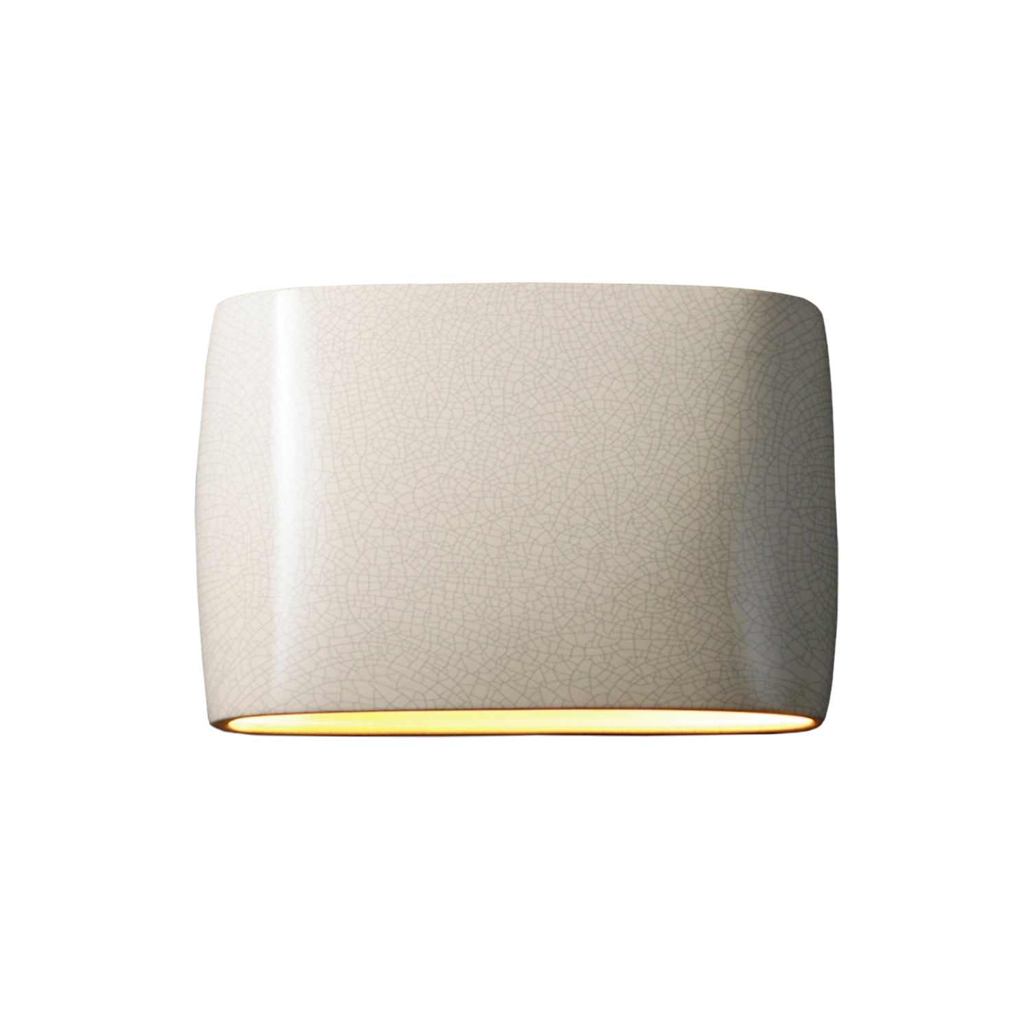 Justice Designs - CER-8899W-CRK - LED Wall Sconce - Ambiance - White Crackle