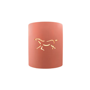 Justice Designs - CER-9010W-BSH-HRSE - One Light Outdoor Wall Sconce - Sun Dagger - Gloss Blush