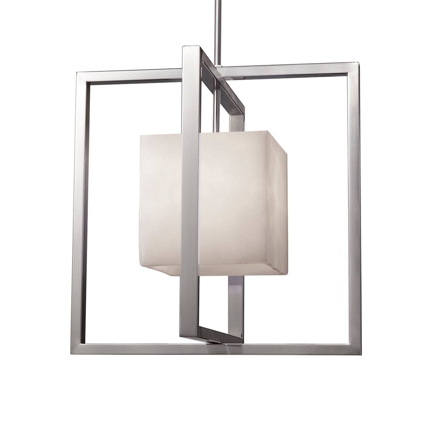 Justice Designs - CLD-4290-NCKL - One Light Pendant - Clouds - Brushed Nickel