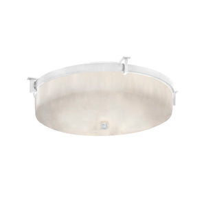 Justice Designs - CLD-8985-CROM - Two Light Flush-Mount - Clouds - Polished Chrome