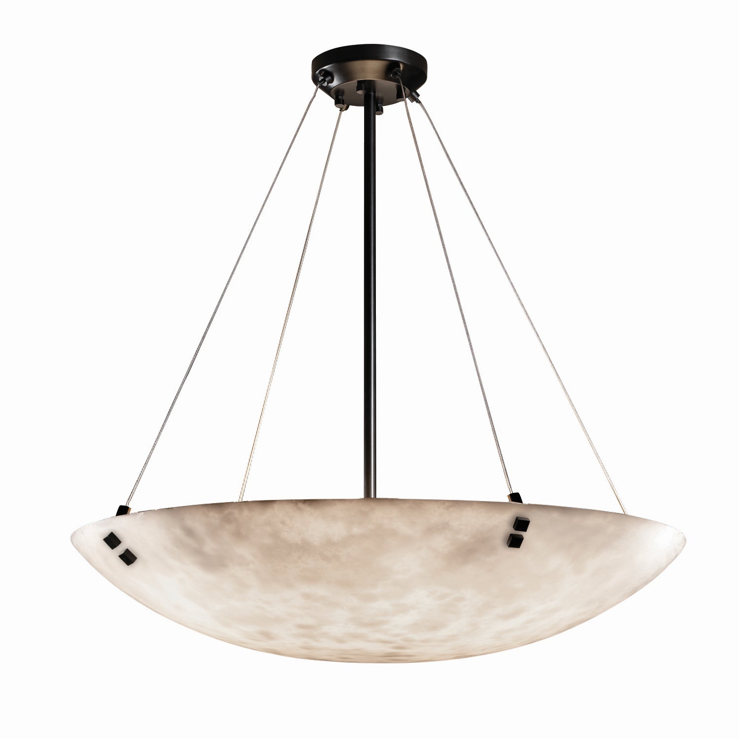 Justice Designs - CLD-9664-35-DBRZ-F2 - Eight Light Pendant - Clouds - Dark Bronze