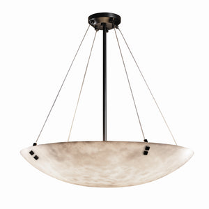 Justice Designs - CLD-9664-35-DBRZ-F2 - Eight Light Pendant - Clouds - Dark Bronze