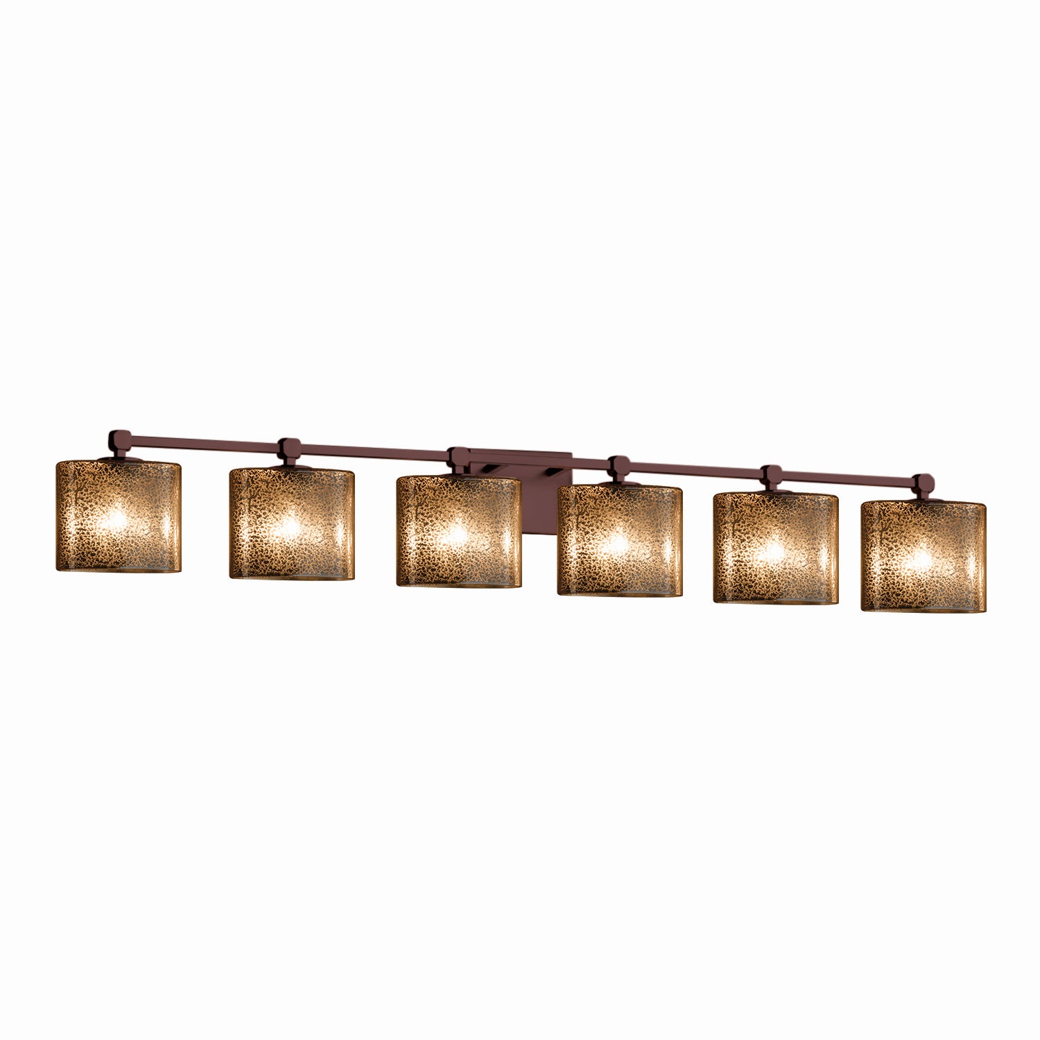 Justice Designs - FSN-8426-30-MROR-DBRZ - Six Light Bath Bar - Fusion - Dark Bronze