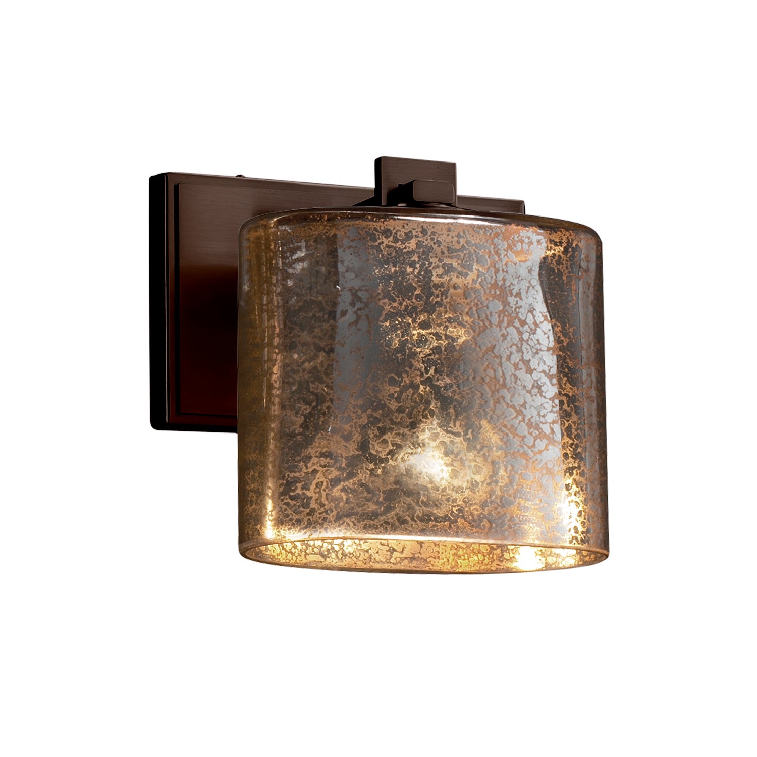 Justice Designs - FSN-8447-30-MROR-DBRZ - One Light Wall Sconce - Fusion - Dark Bronze