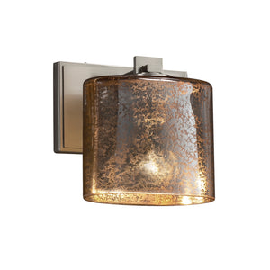 Justice Designs - FSN-8447-30-MROR-NCKL - One Light Wall Sconce - Fusion - Brushed Nickel