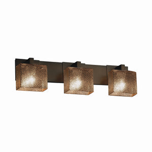 Justice Designs - FSN-8923-55-MROR-DBRZ - Three Light Bath Bar - Fusion - Dark Bronze