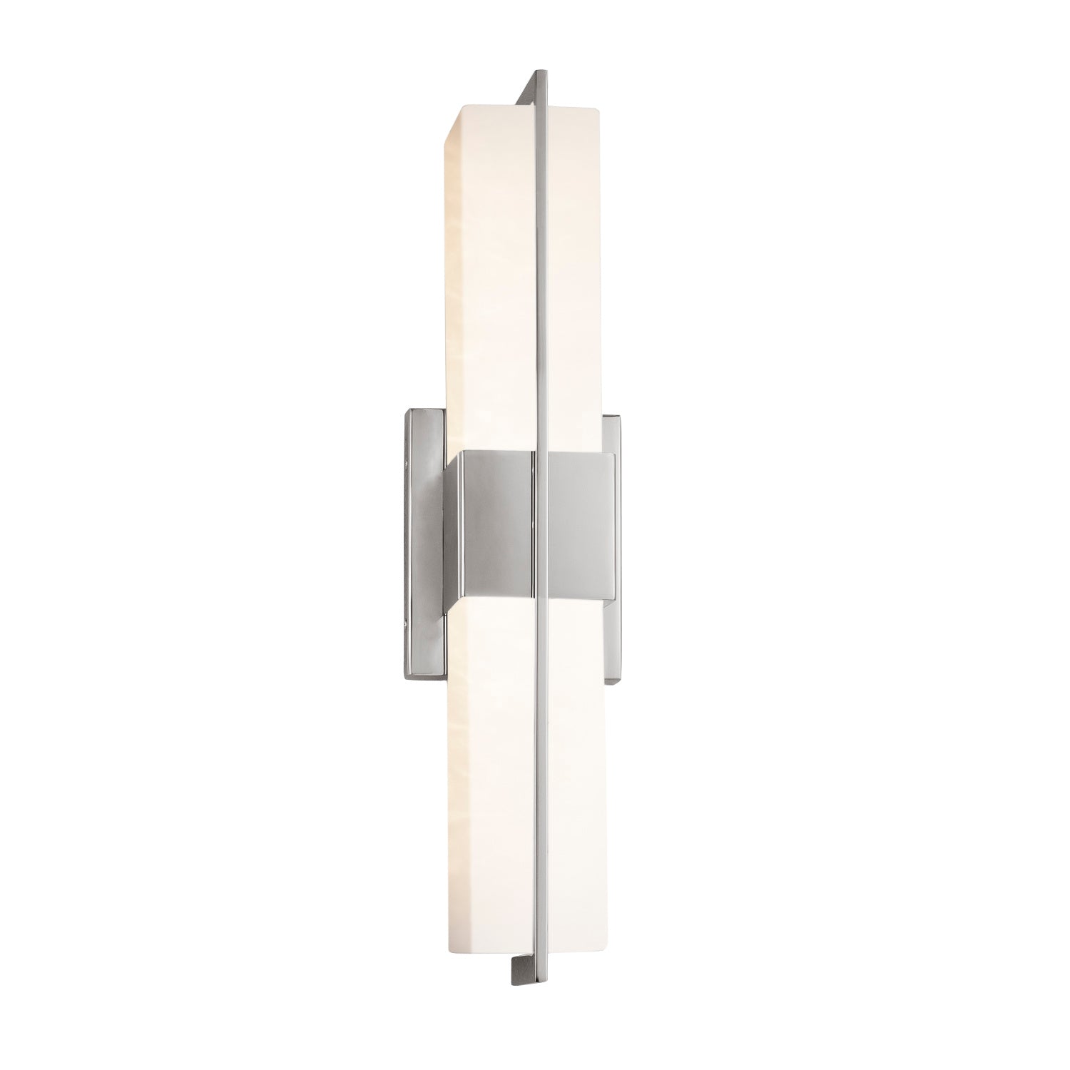 Justice Designs - FSN-9051-OPAL-NCKL - LED Linear Bath Bar - Fusion - Brushed Nickel