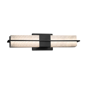 Justice Designs - FSN-9051-WEVE-MBLK - LED Linear Bath Bar - Fusion - Matte Black