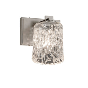 Justice Designs - GLA-8441-16-CLRT-NCKL - One Light Wall Sconce - Veneto Luce - Brushed Nickel