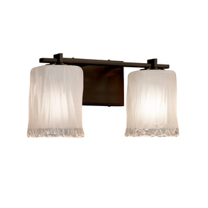 Justice Designs - GLA-8442-26-WTFR-DBRZ - Two Light Bath Bar - Veneto Luce - Dark Bronze