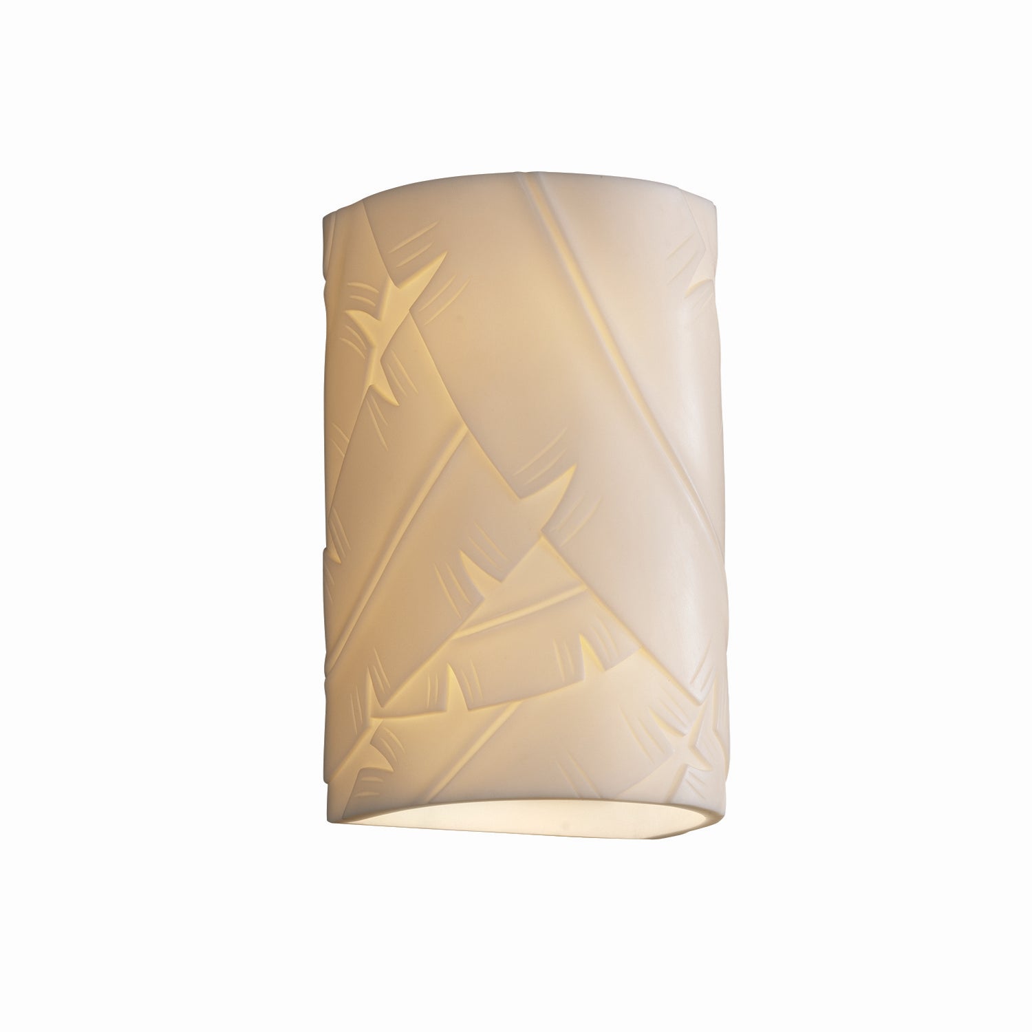 Justice Designs - PNA-1265W-BANL - One Light Outdoor Wall Sconce - Porcelina - Banana Leaf