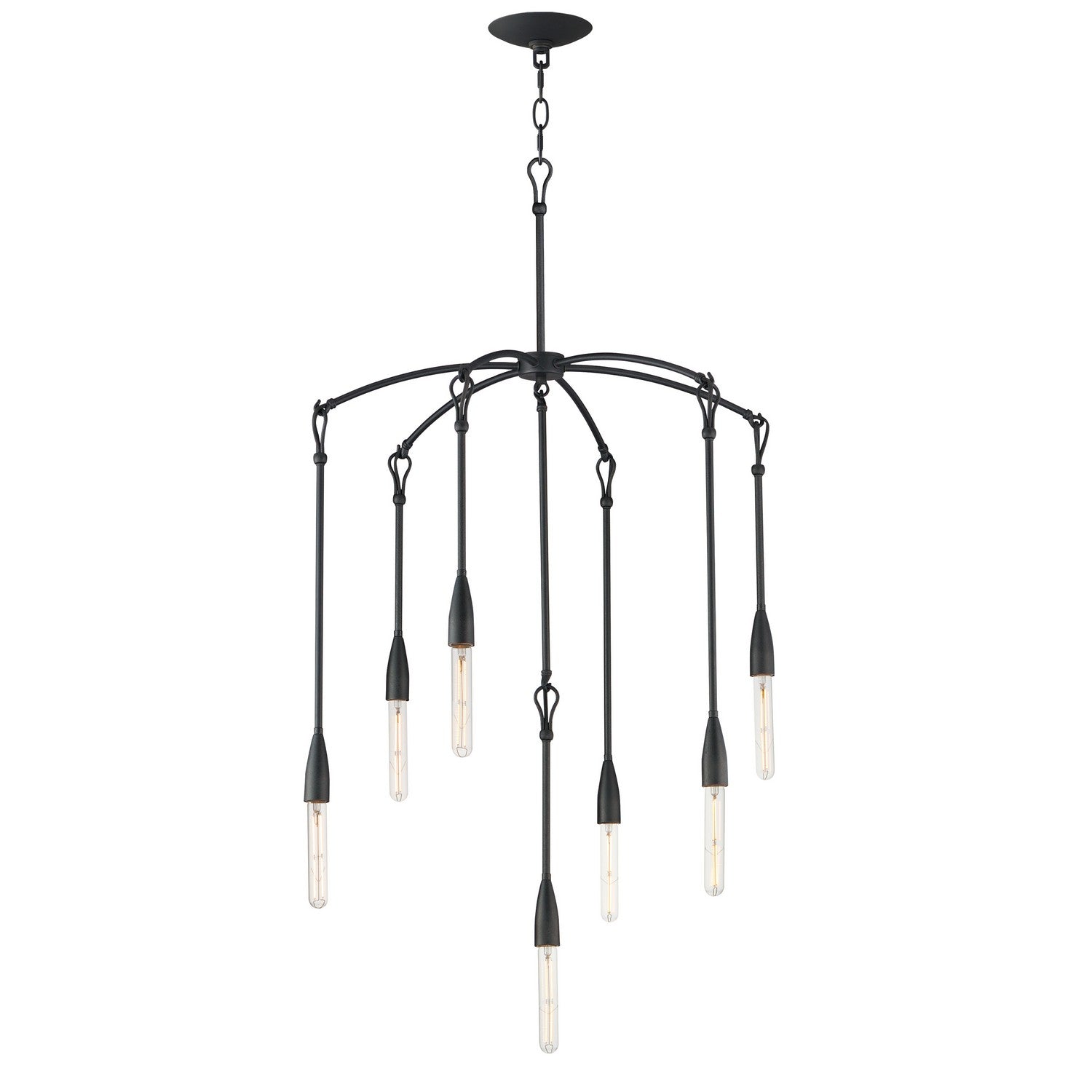 Maxim - 27718AR - Seven Light Chandelier - Pioneer - Anthracite