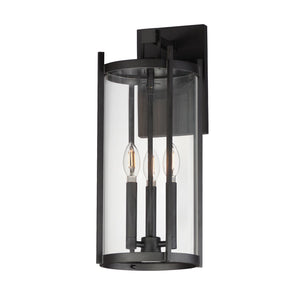 Maxim - 30065CLBK - Three Light Wall Sconce - Belfry - Black