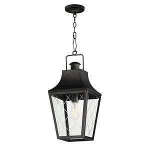 Maxim - 30369CLBK - One Light Outdoor Pendant - Storybook - Black