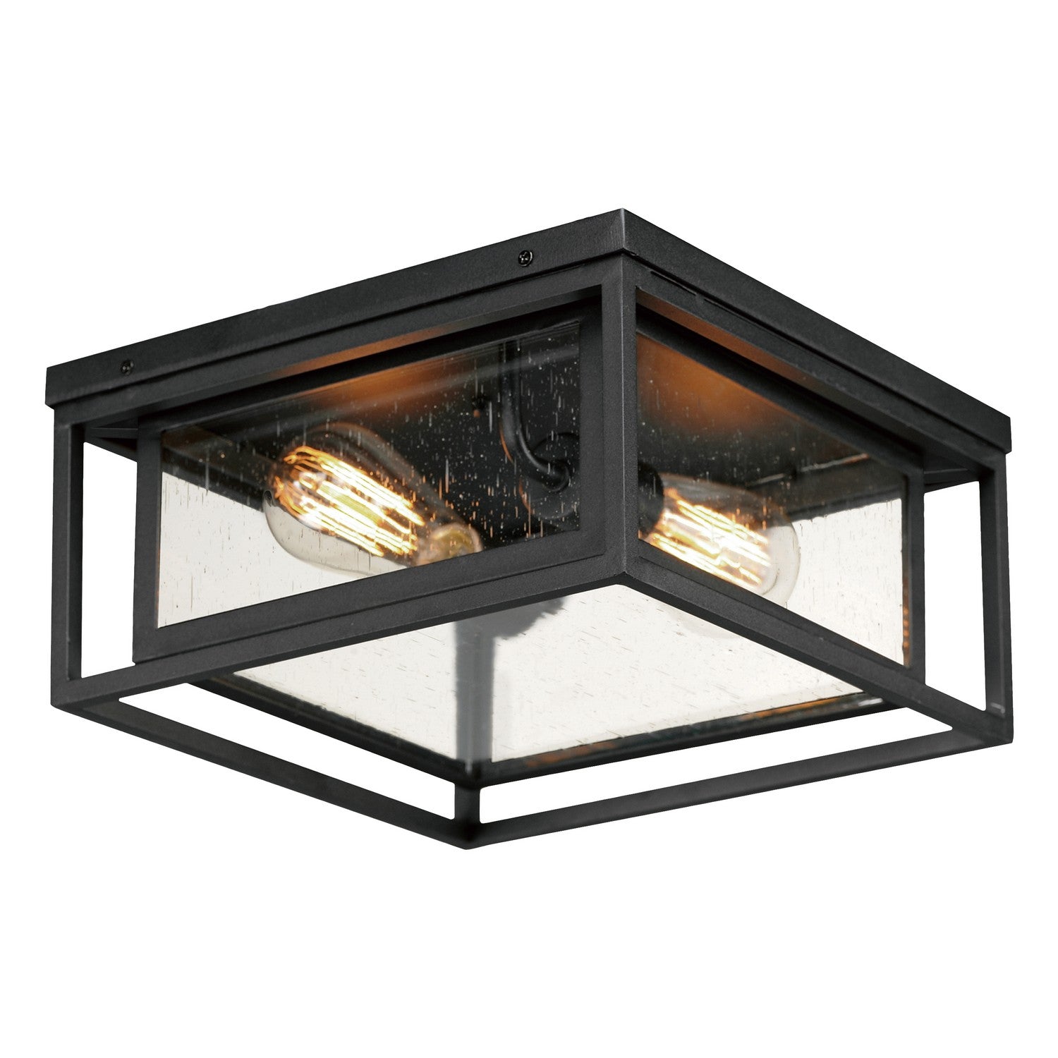 Maxim - 40661CDBK - Two Light Flush Mount - Cabana VX - Black