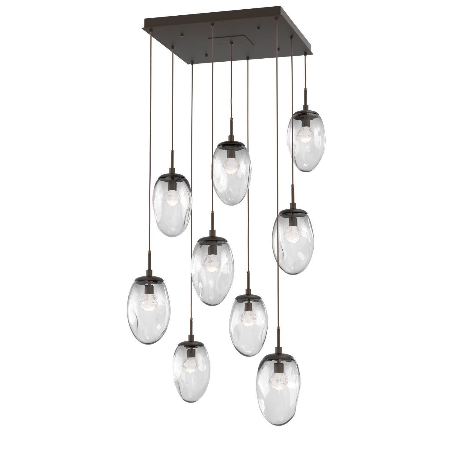 Hammerton Studio - CHB0067-09-FB-ZC-C01-L3 - LED Pendant - Meteo - Flat Bronze
