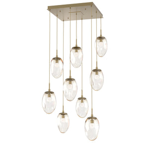 Hammerton Studio - CHB0067-09-GB-FA-C01-L3 - LED Pendant - Meteo - Gilded Brass