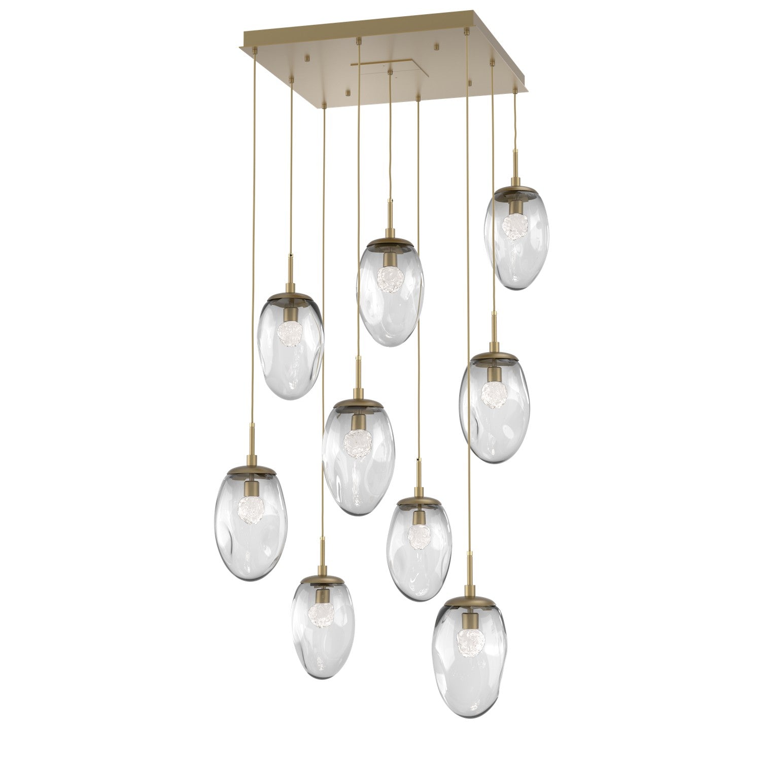 Hammerton Studio - CHB0067-09-GB-FC-C01-L3 - LED Pendant - Meteo - Gilded Brass