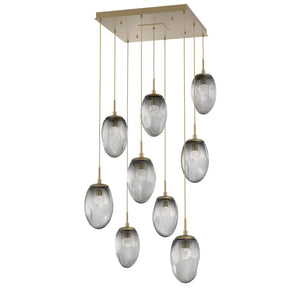 Hammerton Studio - CHB0067-09-GB-FS-C01-L3 - LED Pendant - Meteo - Gilded Brass